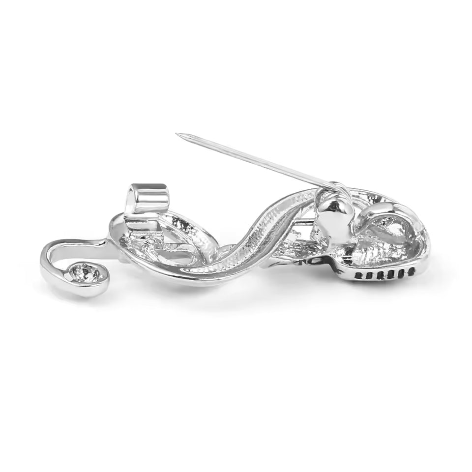 Broche mélodie de dos