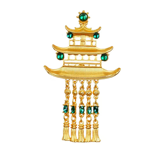 Broche pagode impériale