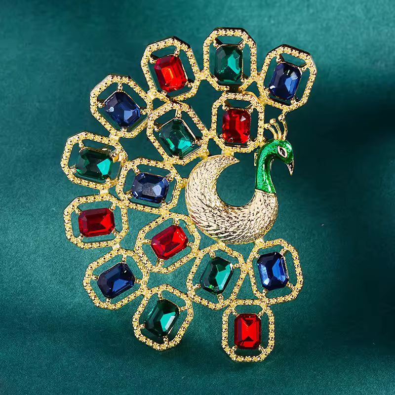 Broche paon des mille éclats photo