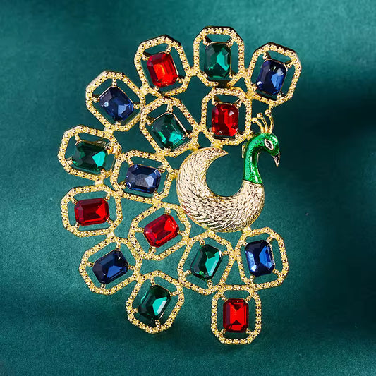 Broche paon des mille éclats photo