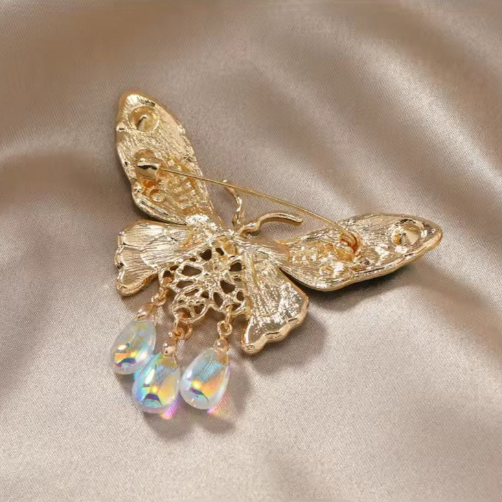 Broche papillon boréal de dos