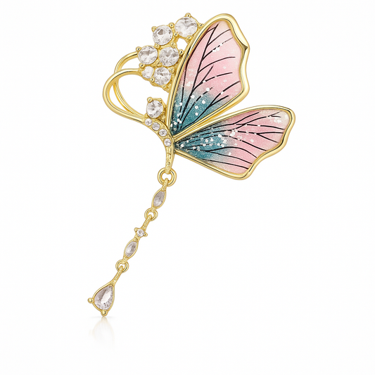 Broche papillon enchanté