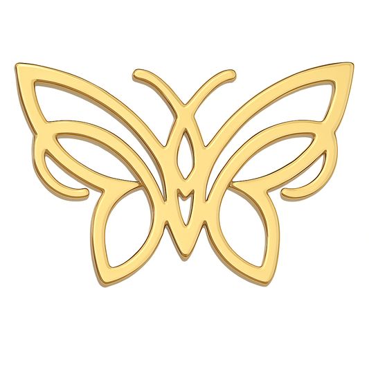 Broche papillon épuré