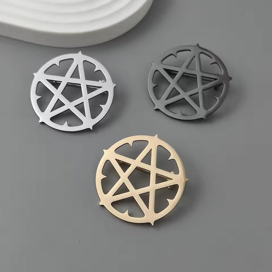 Broche pentacle cercle photo