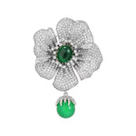 Broche pétales d’argent - Vignette | Brochiva
