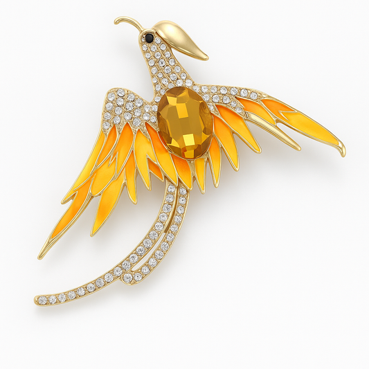 Broche phénix impérial