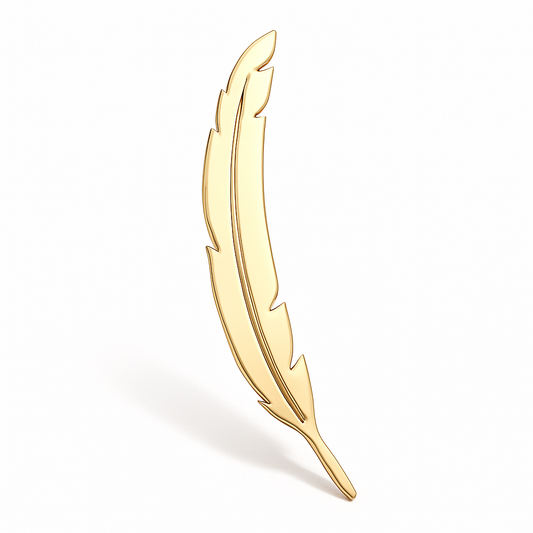 Broche plume