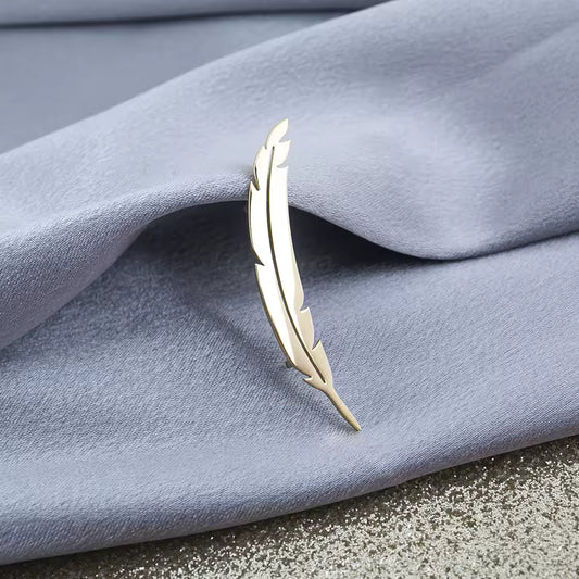 Broche plume photo