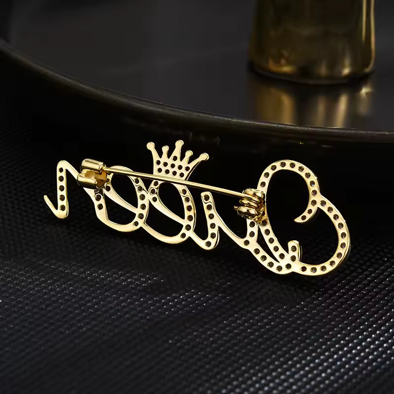 Broche Queen de dos
