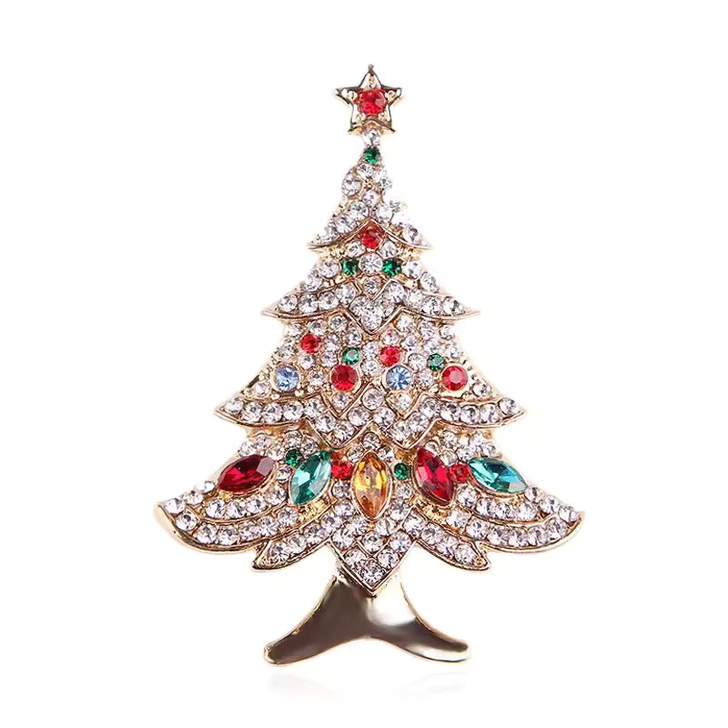Broche sapin étoilé