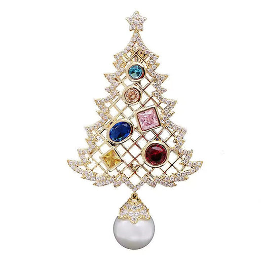 Broche sapin joyau
