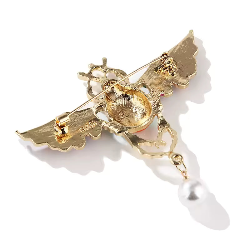 Broche scarabée de l’aube de dos