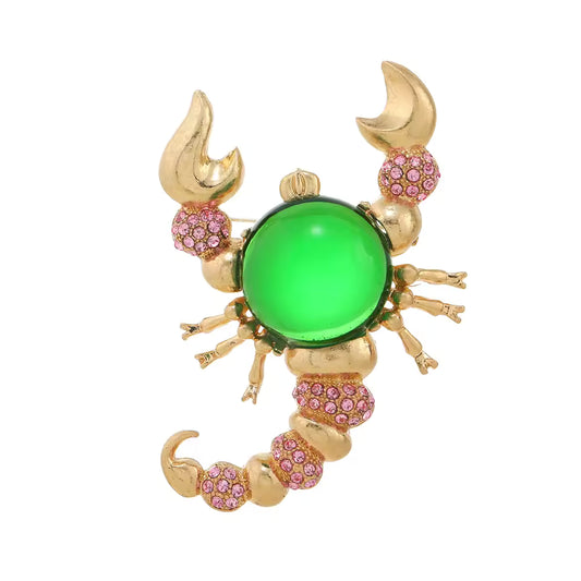 Broche scorpion majestueux