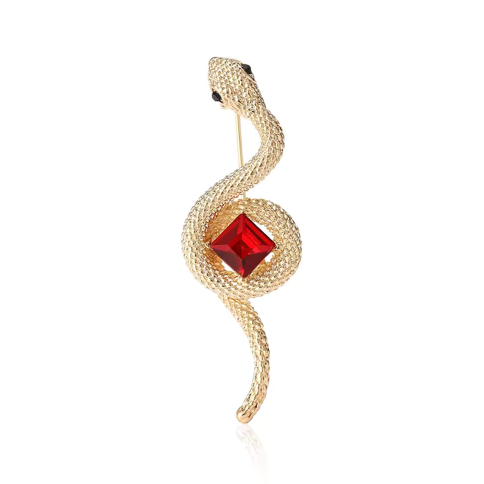 Broche serpent protecteur