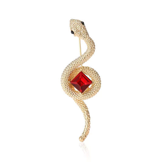 Broche serpent protecteur