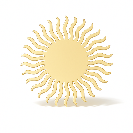 Broche soleil envoûtant