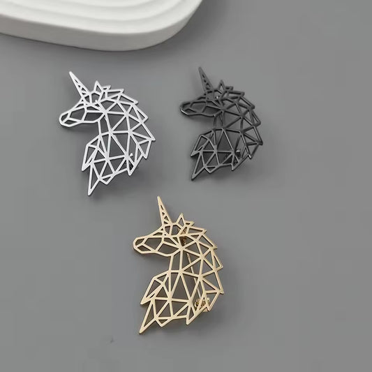 Broche tête de licorne photo