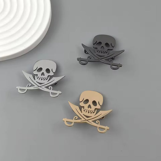 Broche tête de mort pirate photo