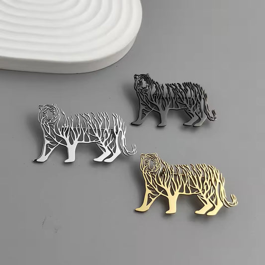 Broche tigre arbre de vie photo
