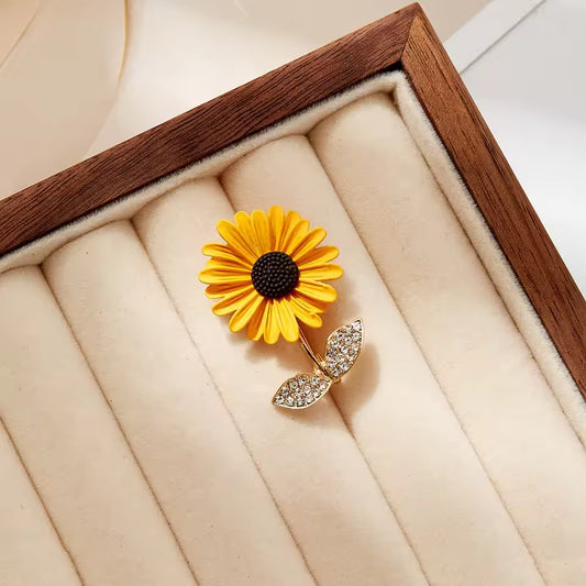 Broche tournesol