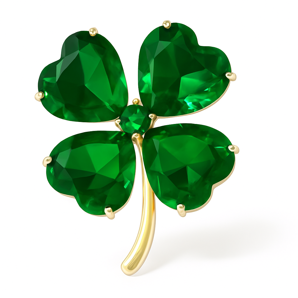 Broche trèfle impérial