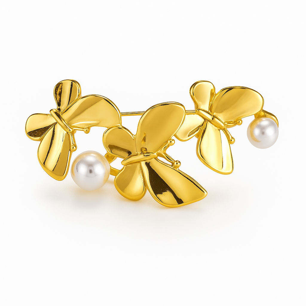 Broche trio ailé