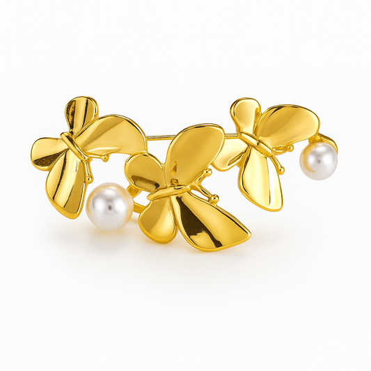 Broche trio ailé