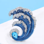 Broche vague scintillante - Vignette | Brochiva