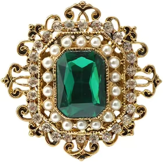 Broche vintage baroque