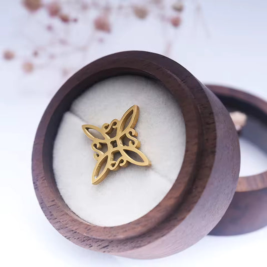 Broche vintage doré