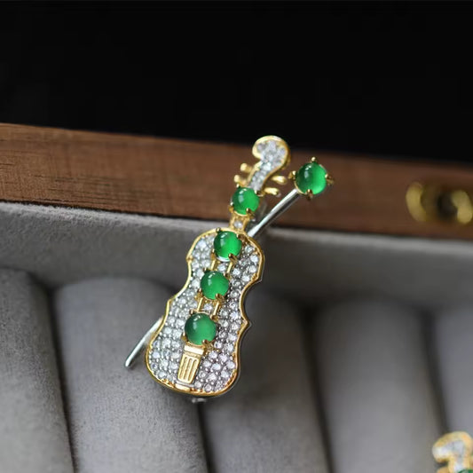 Broche violon photo