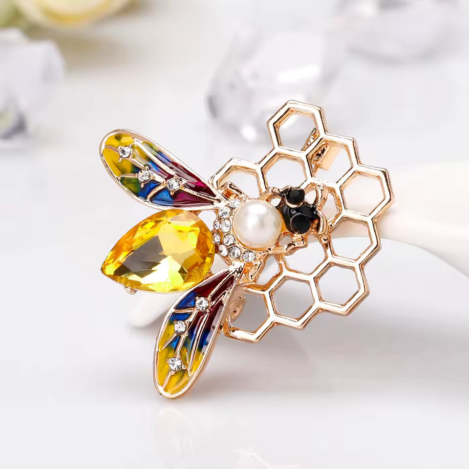 Broche abeille nectar, vue complémentaire