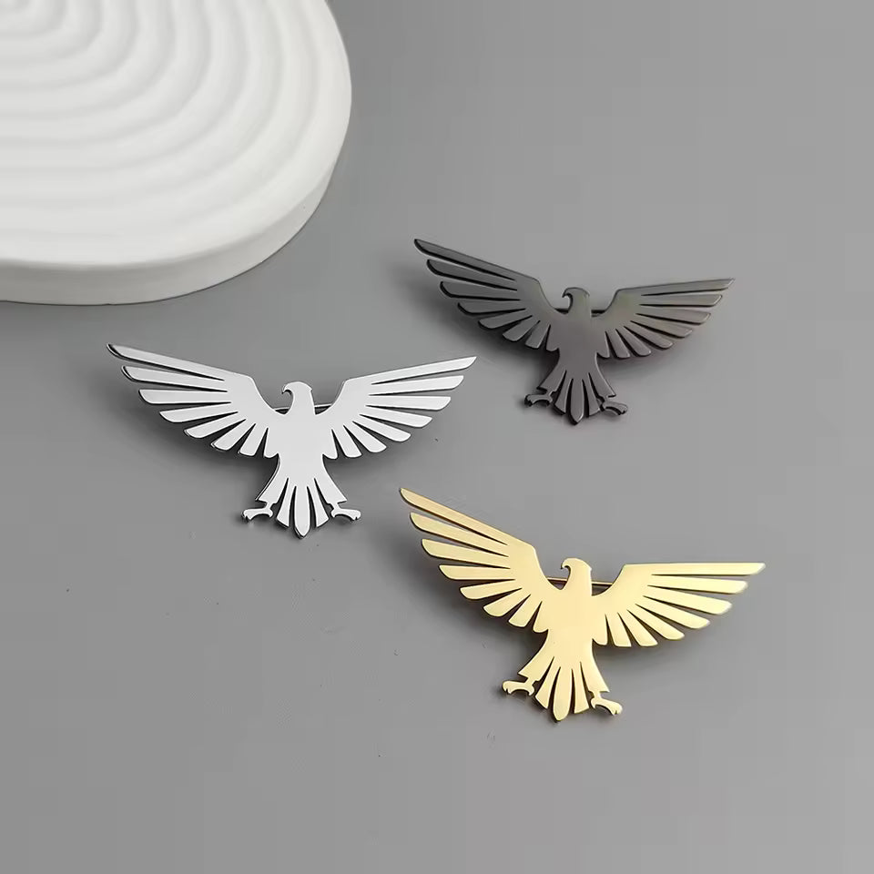 Broche aigle prestance, vue complémentaire