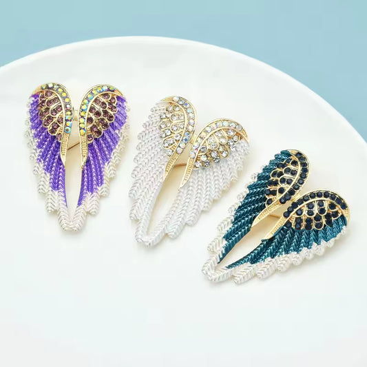 Broche ailes d’ange céleste, vue complémentaire