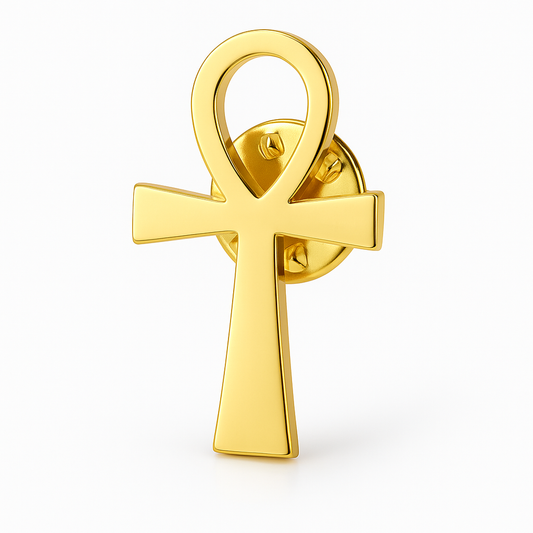 Broche Ankh, acier inoxydable