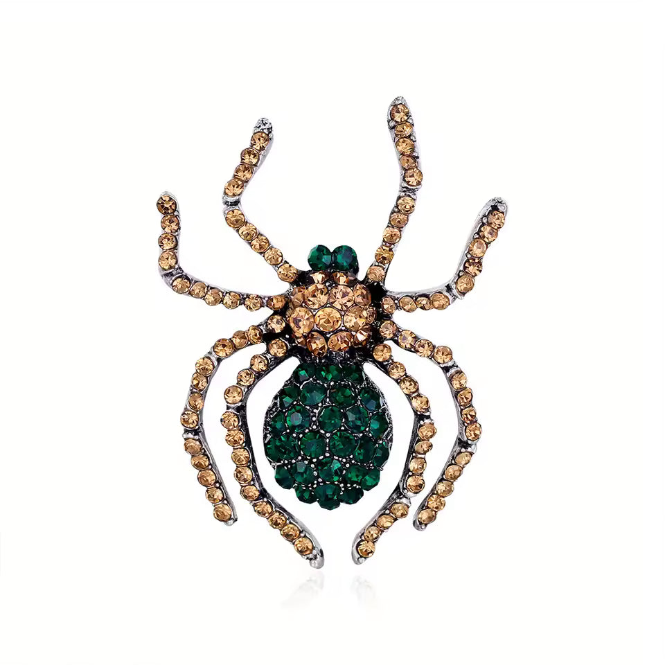 Broche araignée des bois, alliage métallique