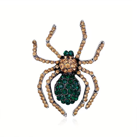 Broche araignée des bois, alliage métallique