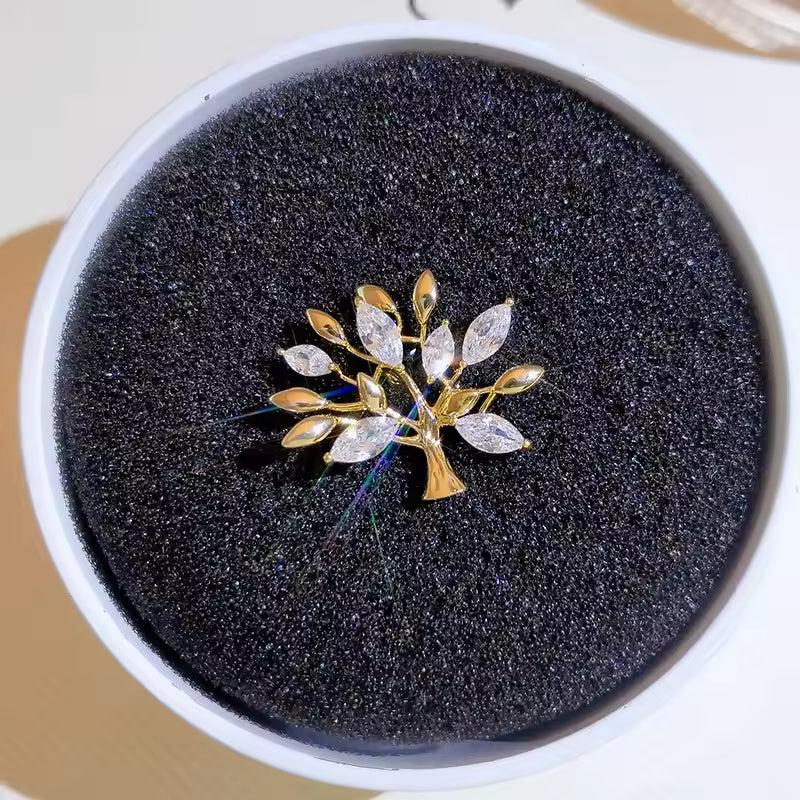Broche arbre cristal, vue complémentaire 2