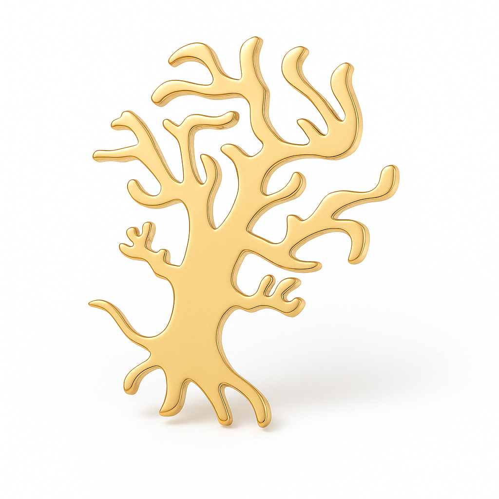 Broche arbre ensorcelé, acier inoxydable