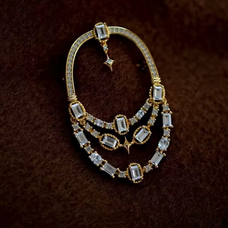 Broche arc céleste, vue complémentaire
