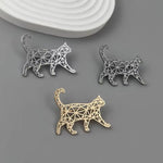 Broche chat ajouré - Vignette | Brochiva