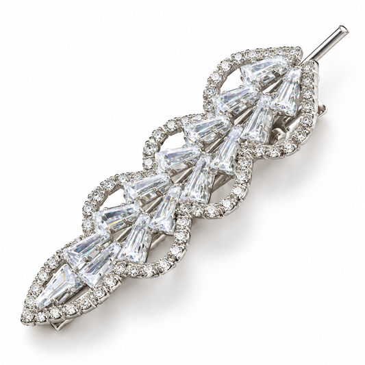 Broche cheveux Cascade de Cristal