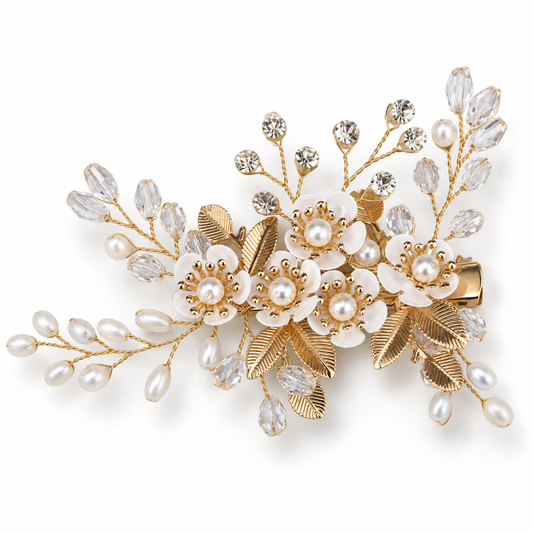 Broche cheveux Cascade de Perles