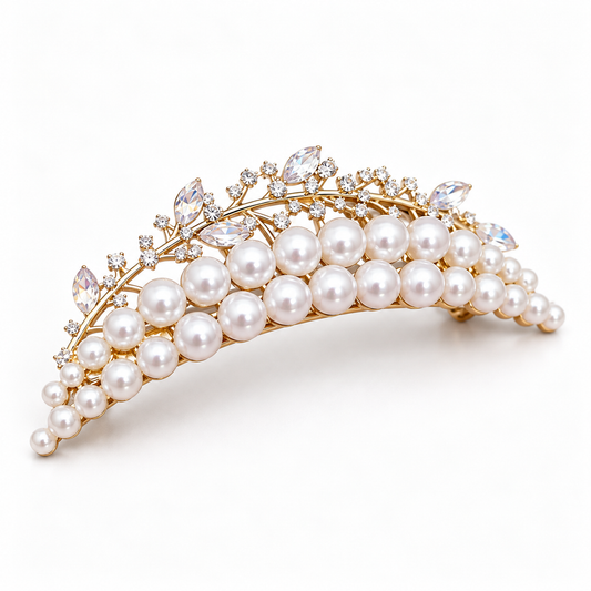 Broche cheveux Élégance Perlée