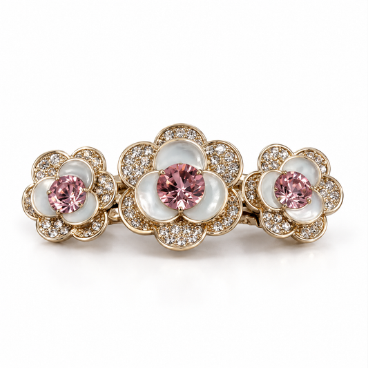 Broche cheveux Trio de Pétales
