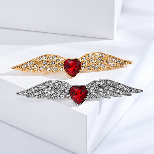 Broche cœur d'ange, vue complémentaire