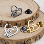 Broche cœur musical - Vignette | Brochiva