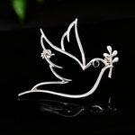 Broche colombe rameau - Vignette | Brochiva