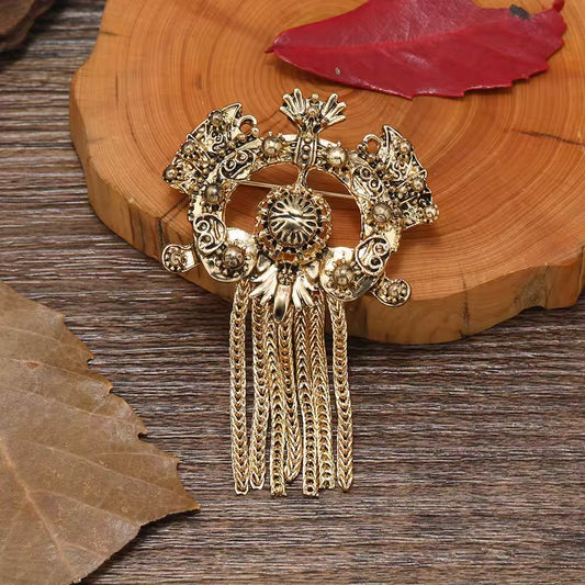 Broche couronne byzantine, vue complémentaire