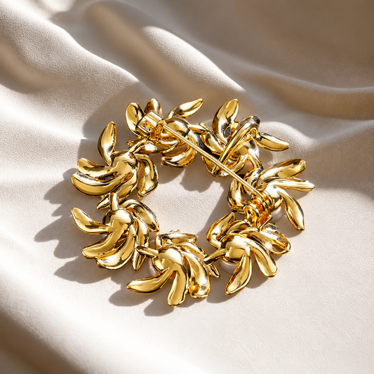 Broche couronne éternelle